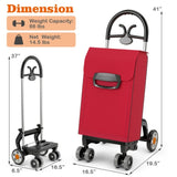 Red Folding Shopping Cart 14840092