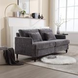COOLMORE Mid Century Modern chenille Fabric Loveseat sofa, 2-Seat Upholstered Loveseat Sofa Modern W395P151898