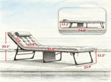 Set of two sun loungers 71909975