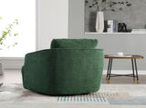 30.3"W Boucle Upholstered Swivel Accent Barrel Chair and Comfy Round Accent Single Sofa Chair, 360 W3188P400933