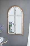 27.5" x 3" x 48" Arch Wood Wall Mirror W2078P153999