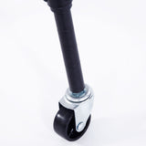 6-Layer Plastic Coated Polygonal Corner Shelf with 2" PP Wheels 680*680*1800 Black 87893174