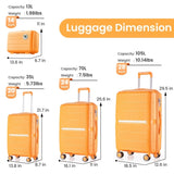 Luggage Sets 4 Piece PP Lightweight & Durable Expandable suitcase W2098P144466