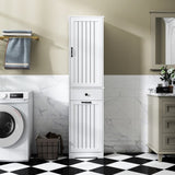 Laundry Cabinet ,with 1 Storage cabinet and 1 Drawer - White W331P235403