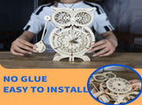 3D Wooden Puzzle Owl Clock Model Kits To Build Wooden Construction Handmade Craft Unique Christmas 13780205