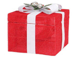 12in Motorized Pop-up Gift Box with Santa, Outdoor Christmas Decorations with Motor & 60 LED Lights, 64899974