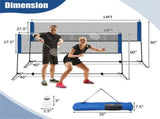 14ft Multi-Sport Net Set - Adjustable Height , Badminton/Volleyball/Pickleball/Tennis Use 44282245