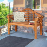 Wooden garden benches can be folded for garden patio furniture 11890346