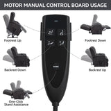 Dual Motor Heat Massage Infinite Position Up to 350 LBS Electric Power Lift Recliners with 79061732