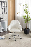 Accent chair Modern home office leisure chair with adjustable velvet height and adjustable W1521108554