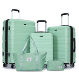 Luggage set of 5 pieces, expandable hard PC luggage set with TSA lock for rotating wheels, W284P202778