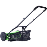 14-Inch 5-Blade Push Reel Lawn Mower with Grass Catcher, GREEN COLOR 66253221