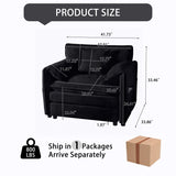 Oversized 41.73" Sofa Chair, Modern Upholstered Armchair with 1 Toss Pillow, Modular Sectional Sofa W3163P269209