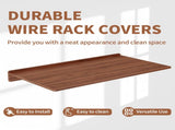 30" x 16" Heavy Duty MDF Wood Shelf Liners, 0.6 Inch Thick Wire Rack Covers for Removable Closet W2641P490362