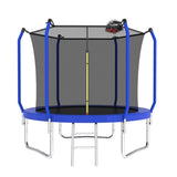 ZNTS 8FT Trampoline with Basketball Hoop, ASTM Approved Reinforced Type Outdoor Trampoline with Enclosure K1163P147129