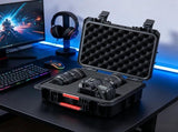Weatherproof Hard Case with Pre-cut Foam, Heavy Duty Protective Dry Box with Retractable Pull 58994450