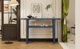 ZNTS TREXM Elegant Minimalist Console Table with Rounded Edges and Sturdy Shelf Design for Entryway, N715P195554M