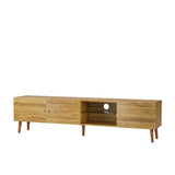 70 Inch Mid Century Modern TV Stand, TV Stand with Storage, Entertainment Center for Living Room W578P143416
