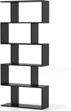 Five layer simple household black bookshelf W2139P288171