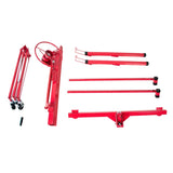 ZNTS Drywall Panel Lifter Drywall Panel hoist Jack Lifter Jack Rolling Caster Panel Hoist 11ft red W167683066