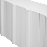 Sophisticated 4-Door Sideboard Adorned with Intricate Linear Accents and Luxurious N711P247438K