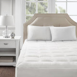 Overfilled Plush Hypoallergenic Down Alternative Waterproof Mattress Pad B03597678