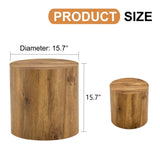 The cylindrical table with its patterned design can be easily integrated into a variety of interior W1512P366006