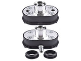 Aluminum Valve Cover Breather PCV Combo Kit Finned Valve Cover Breather Black 63183266