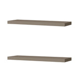 Iva Floating Shelf in Melamine x2, Taupe B128P237164