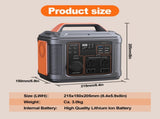 Portable Power Station, 296Wh 80000mAh Lithium Battery with 300W AC Outlets for Outdoor 48488177