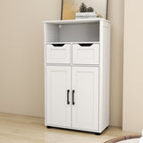 Farmhouse Storage Cabinet ,Versatile Double-Door Storage Cabinet with Adjustable Shelves - Perfect 68508936