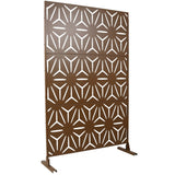 Outdoor & Indoor Privacy Metal Privacy 76" H48" W, Freestanding Decorative Privacy W465P193201