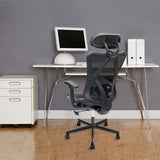 Mesh Office Chair Back Height Adjustable with Wheel Legs,Lumbar Support, Adjustable 28920866