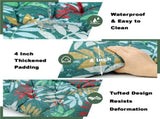 Outdoor Bench Cushion, 60 20 4 Inch, Tufted Waterproof Swing Cushion with Ties, for Patio Bench 89231120