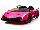 Lamborghini Poison Small Dual Drive 12V 4.5AH with 2.4G Remote Control Sports Car Pink 61417908