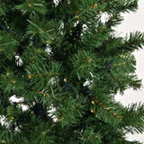 ZNTS 6 FT Pre-lit Artificial Pencil Christmas Tree, Hinged Xmas Pine Tree with 400 Branch Tips, 210 20022632