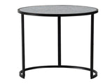 Set of 2 Round End Table, Stacking Side Tables with Sturdy Metal Frame for Small Space,Living Room, W2078127540