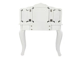 Three Fold Mirror Single Drawing Curved Foot Children Dressing Table Yellow Dots 13820391