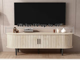 TV Stand, 47" Modern TV Console Table with Storage Compartment and Sliding Door, Gaming W2641P442533