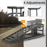 2 Pack Hydraulic Car Ramps 5T 11000lbs Low Profile Car Lift Service Ramps Truck Trailer W1422P195509
