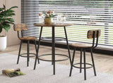Bar table, equipped with 2 bar stools , with backrest and partition 45171915