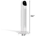 US Standard TF-36BR Tower Fan, 110V 50W, 34 Inch, No Water Tank, Remote Control & Digital Display, 25962659