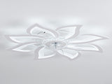 Modern Ceiling Fan with Lights Remote Control, 8 PCS Blades ,32" white Ceiling Fan with Light, 6 W3775P566904