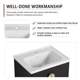 24 Inch Soft Close Doors Bathroom Vanity With Sink, For Small Bathroom, W999111975