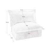 Koala Armless Sofa - Black W3041P281153