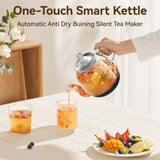 Compact Tea Maker Electric Glass KettleDual Methods of Steaming and Brewing with Temperature and 83847908