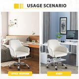 Accent chair Modern home office leisure chair with adjustable velvet height and adjustable W1521108554