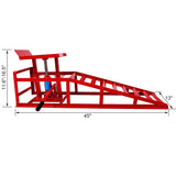 ZNTS Auto Car Truck Service Rampss, Garage Car Hydraulic Ramps Black 5 Ton,Automotive Hydraulic W46563681