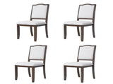 Farmhouse Dining Chairs Set of 4, Upholstered Dining Chairs with High Back, Modern Seating for N752P271803D