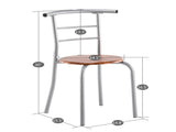 Brown Wood Grain PVC Breakfast Table 53152587
